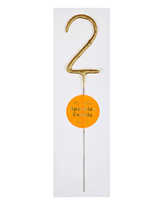 Little meri meri paper+party #2 sparkler in gold