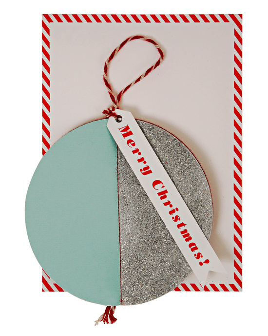 Little meri meri paper+party 3-D Ornament Card