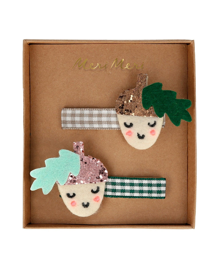 Little meri meri accessories acorn hair clips