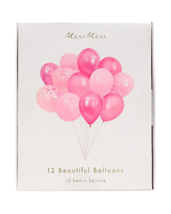 Little meri meri paper + party beautiful balloons pink