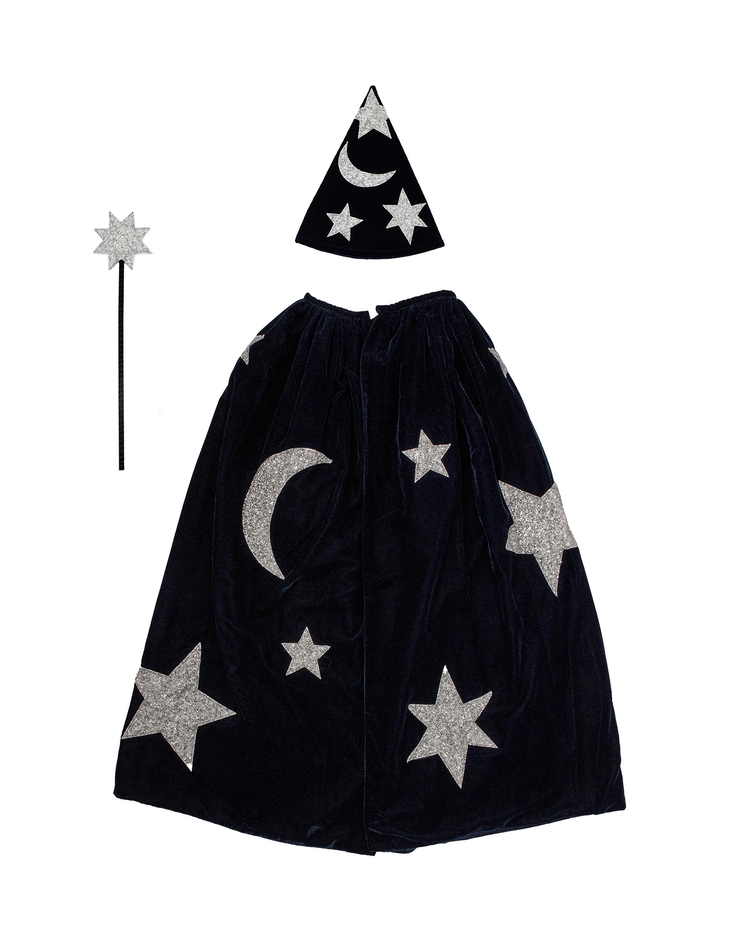 blue velvet wizard costume – Little