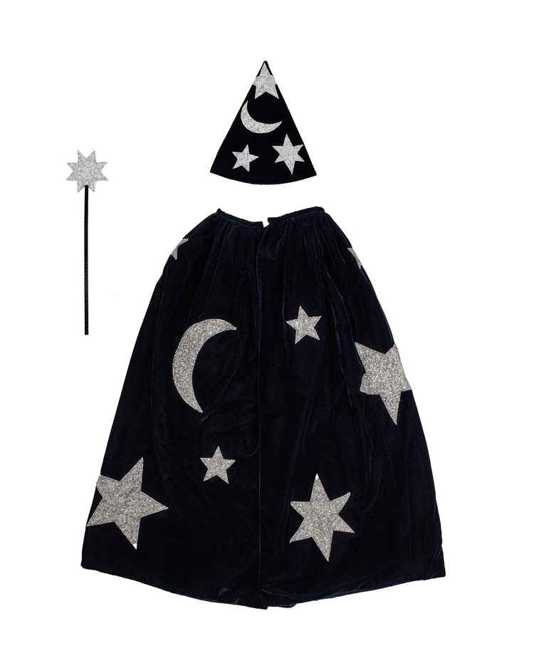 Little meri meri play blue velvet wizard costume