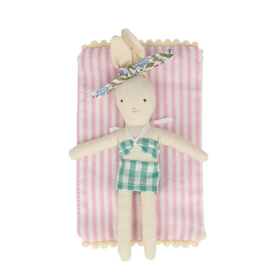Little meri meri play caravan bunny mini suitcase doll