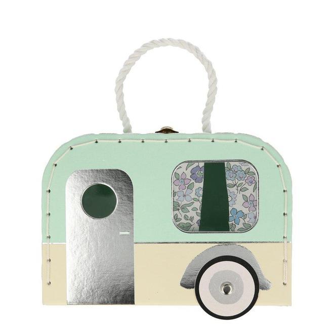 Little meri meri play caravan bunny mini suitcase doll