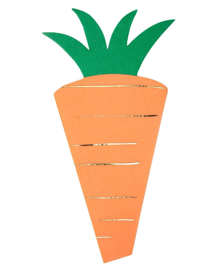 Little meri meri paper+party carrot napkin