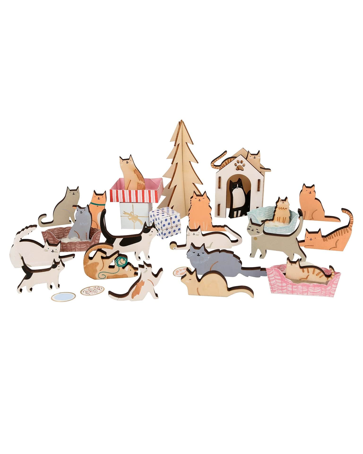 meri meri cat advent calendar suitcase Little