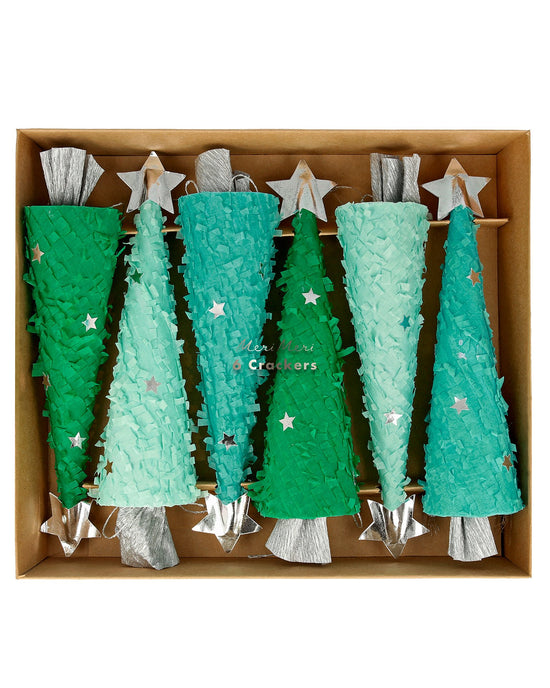 Little meri meri paper+party christmas trees crackers