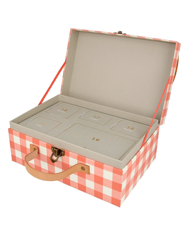 Little meri meri room dog advent calander suitcase