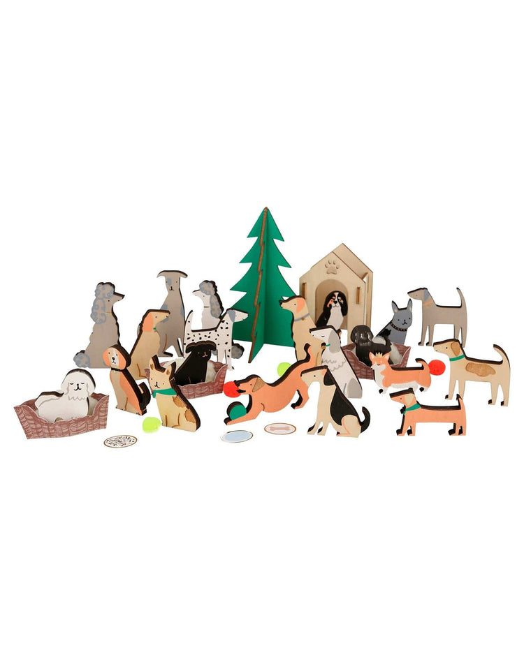 Little meri meri room dog advent calander suitcase