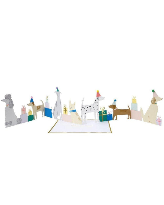 dog party concertina card