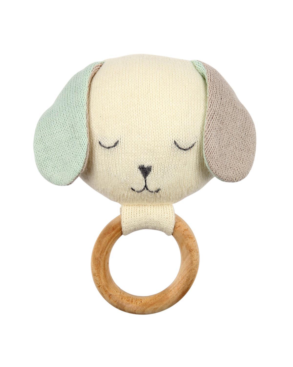 Little meri meri baby accessories dog rattle