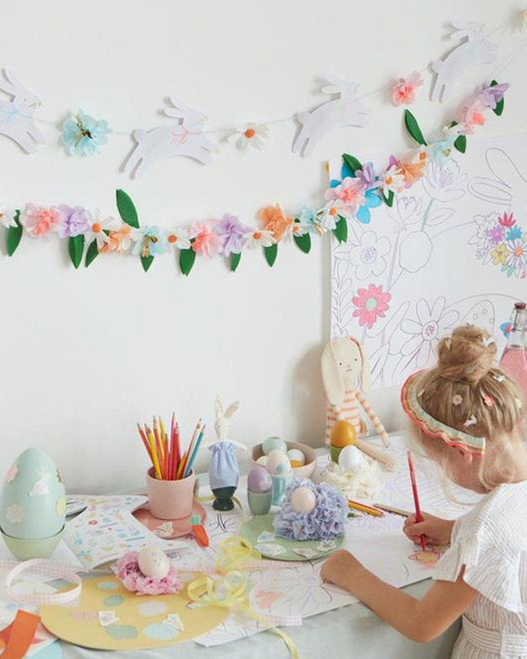 Little meri meri paper + party easter bunny garland