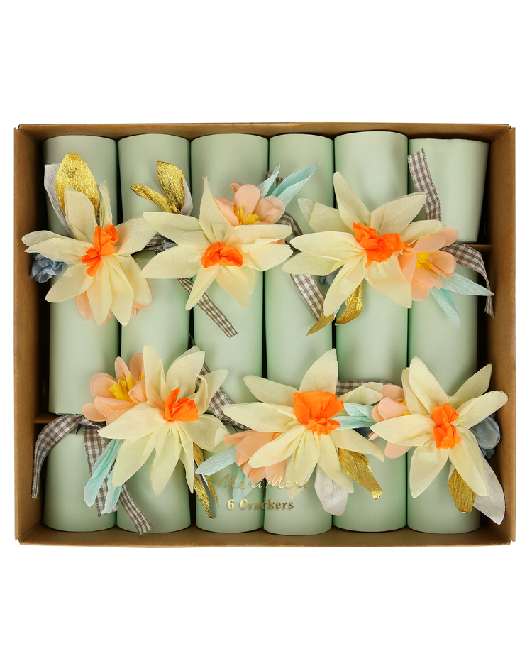 Little meri meri paper + party easter floral crackers