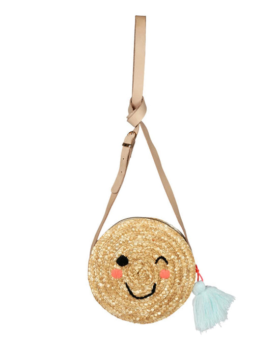 Little meri meri accessories emoji raffia bag