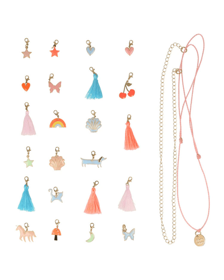 Little meri meri accessories enamel charm necklace advent calendar