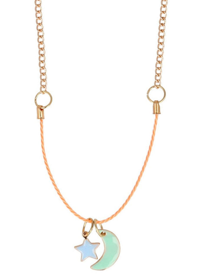 Little meri meri accessories enamel moon & sun necklace