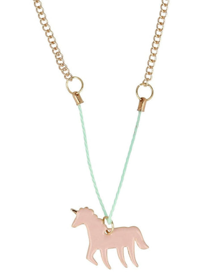 Little meri meri accessories enamel unicorn necklace