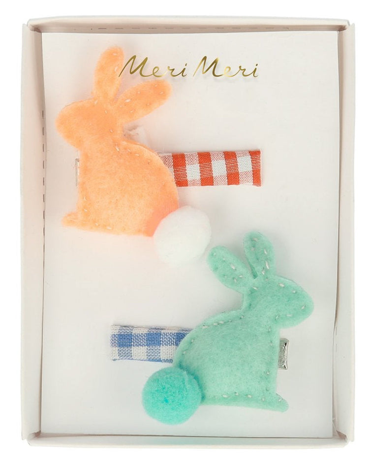 Little meri meri accessories felt bunny hair clips