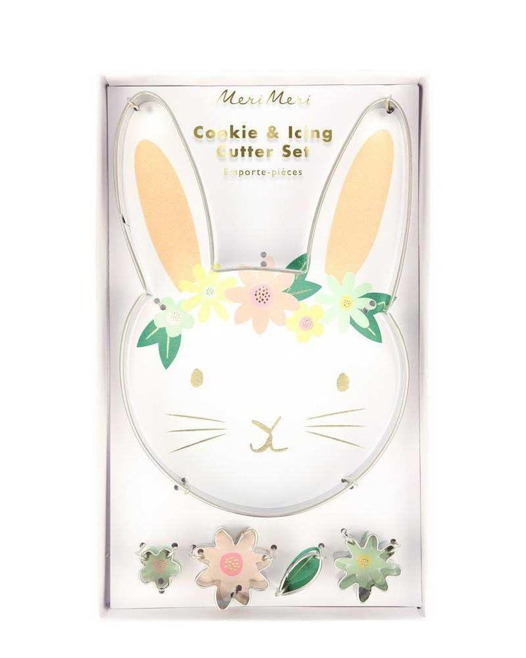floral bunny cookie cutters