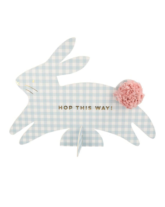 Little meri meri paper + party gingham bunnies egg hunt kit