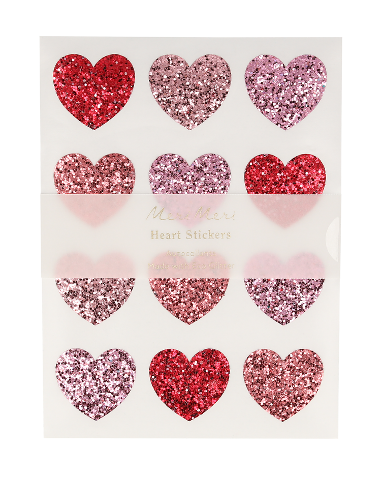 Little meri meri paper + party glitter heart stickers