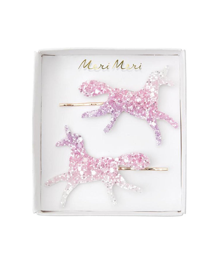 Little meri meri accessories glitter unicorn hair slides