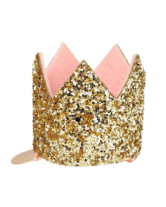 Little meri meri accessories glittered crown hair clip