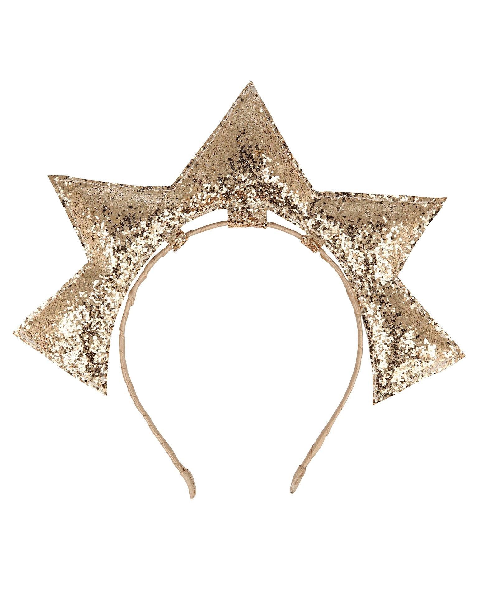 Little meri meri accessories gold puffy star headband