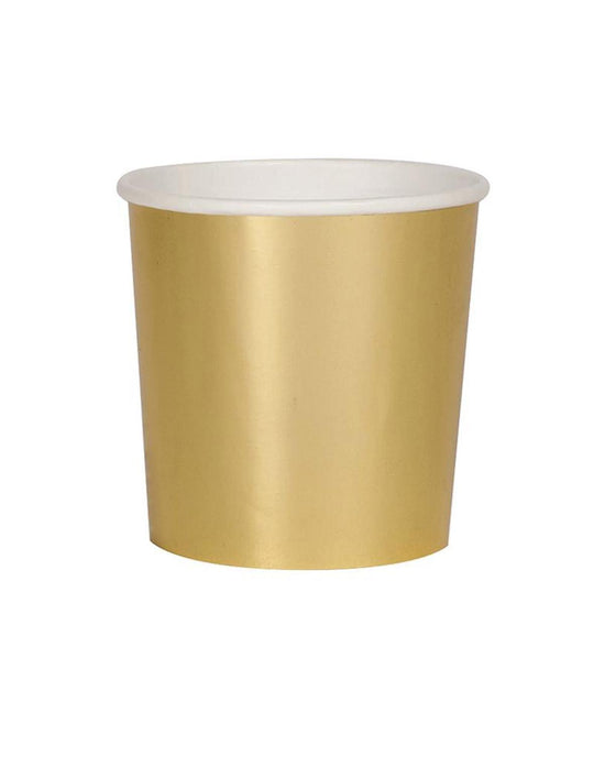 Little meri meri paper+party gold tumbler cups