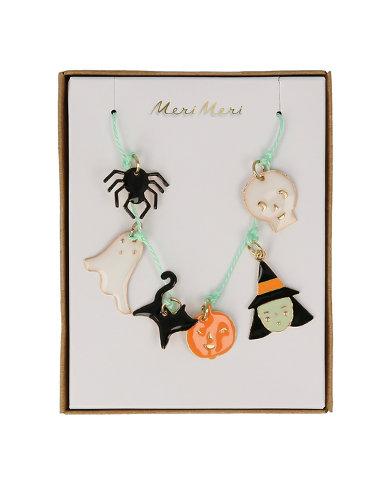 Little meri meri party halloween enamel necklace