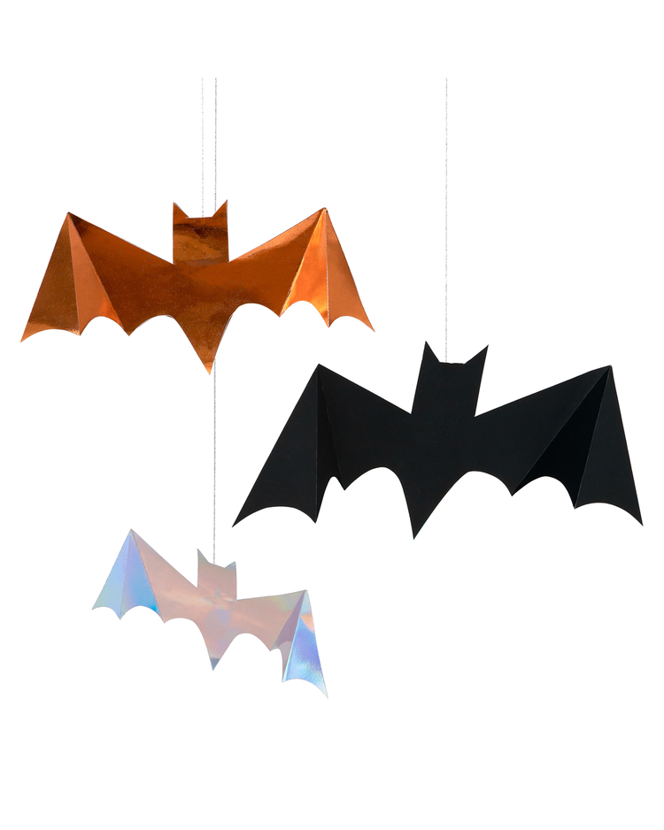 Little meri meri party halloween foil hanging bats