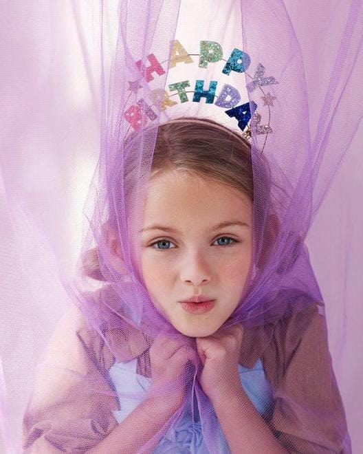 Little meri meri accessories happy birthday glitter headband