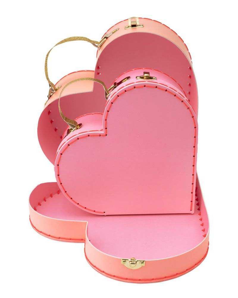 heart suitcase set