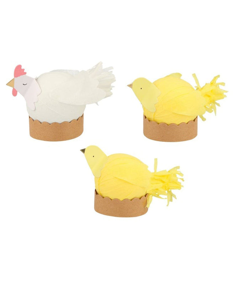 Little meri meri paper + party hen + chicks surprise balls