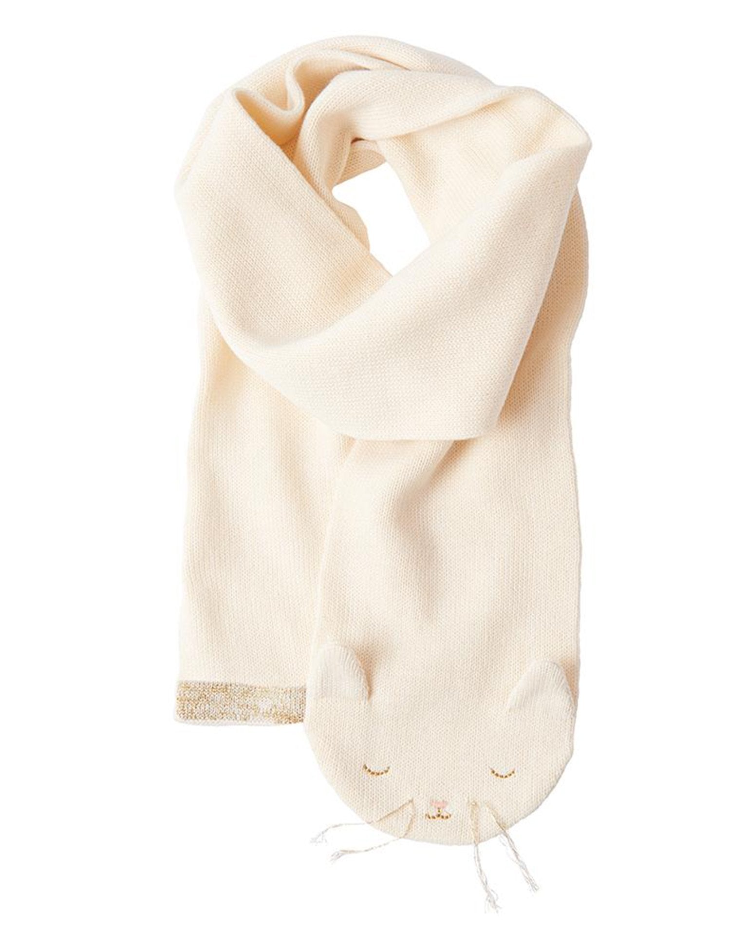 Little meri meri accessories knitted cat scarf