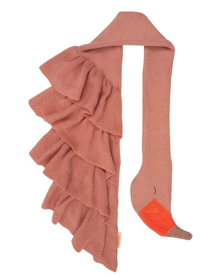Little meri meri accessories knitted flamingo scarf