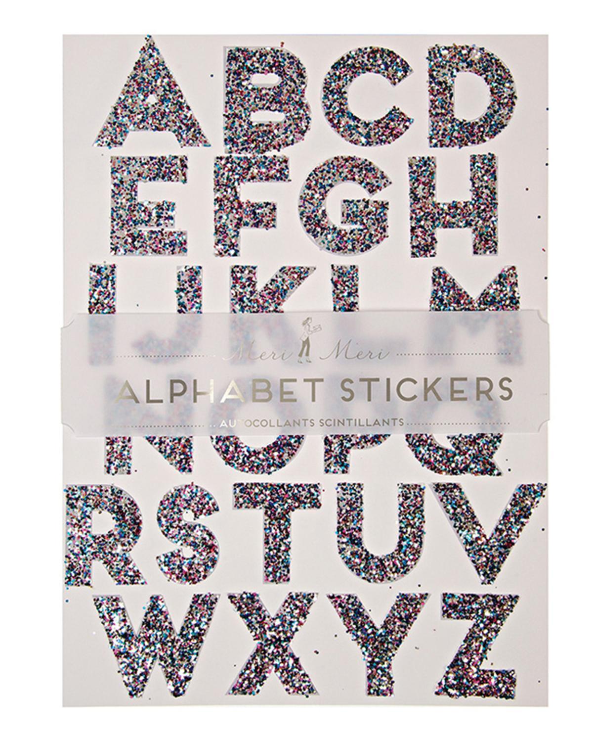 Little meri meri paper+party Large Alphabet Stickers