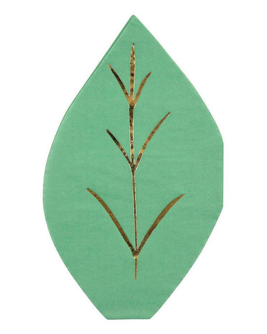 Little meri meri paper+party large leaf napkin
