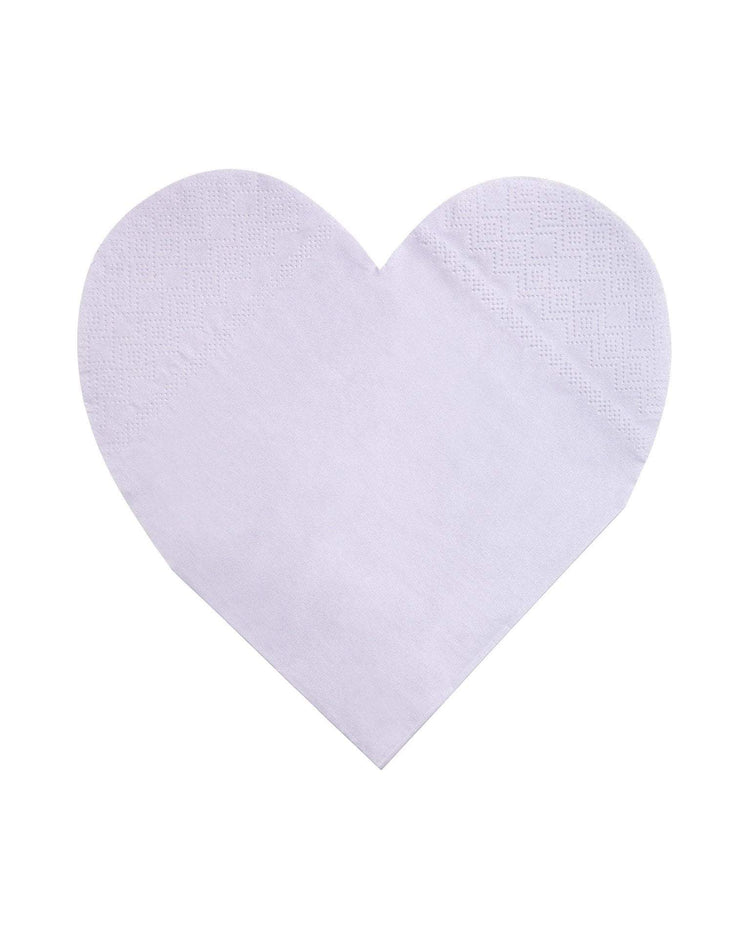 Little meri meri paper+party large pastel palette heart napkin