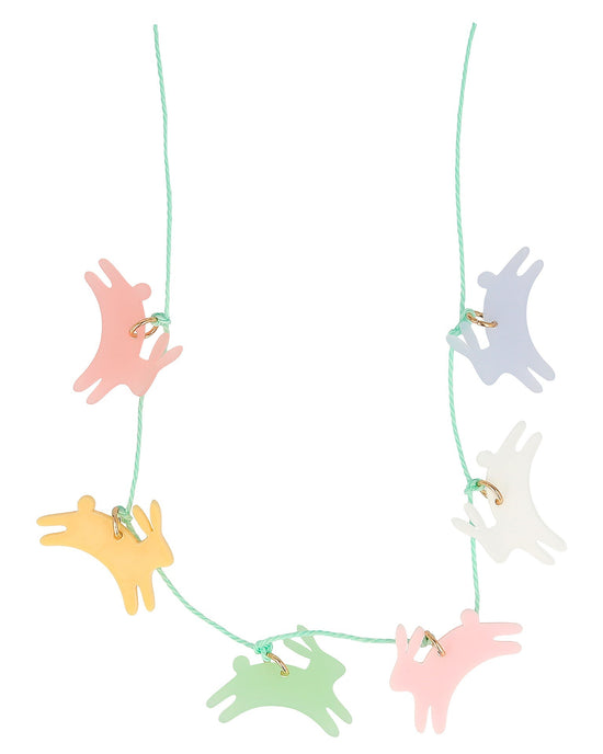 Little meri meri accessories leaping bunny necklace