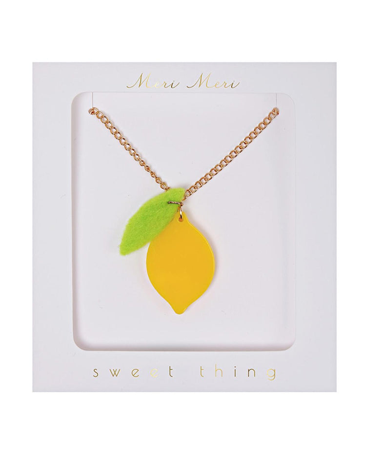 Little meri meri accessories Lemon Necklace