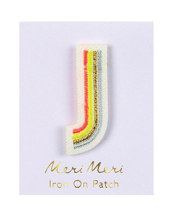 Little meri meri accessories letter j patch