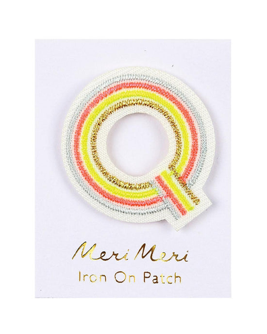 Little meri meri accessories letter q patch