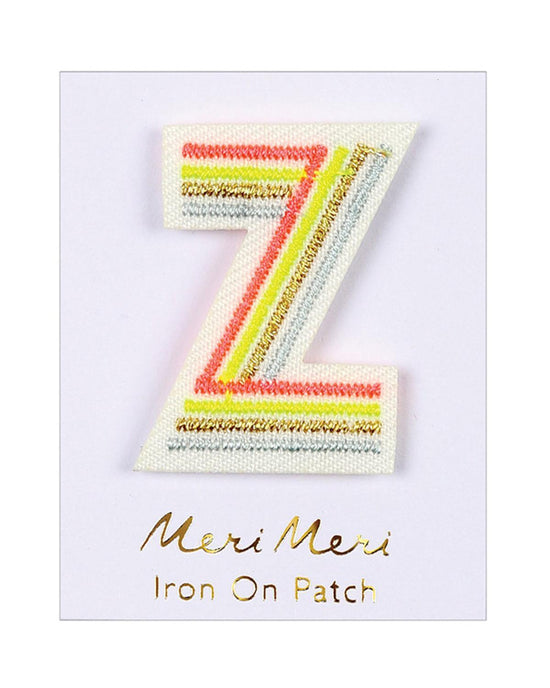 Little meri meri accessories letter z patch