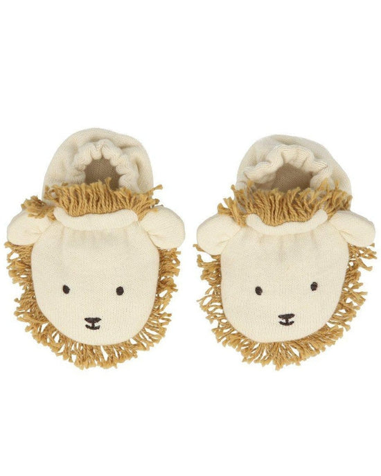 Little meri meri baby accessories lion baby booties