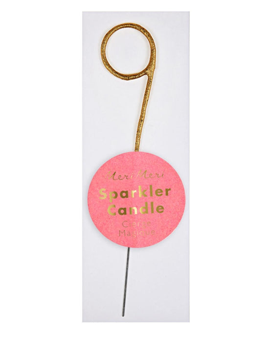 Little meri meri paper+party mini #9 sparkler in gold