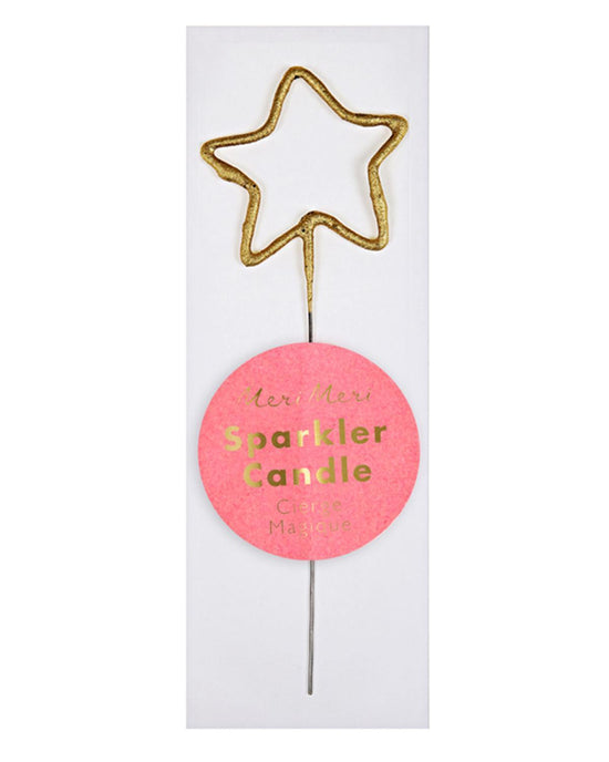 Little meri meri paper+party mini star sparkler in gold