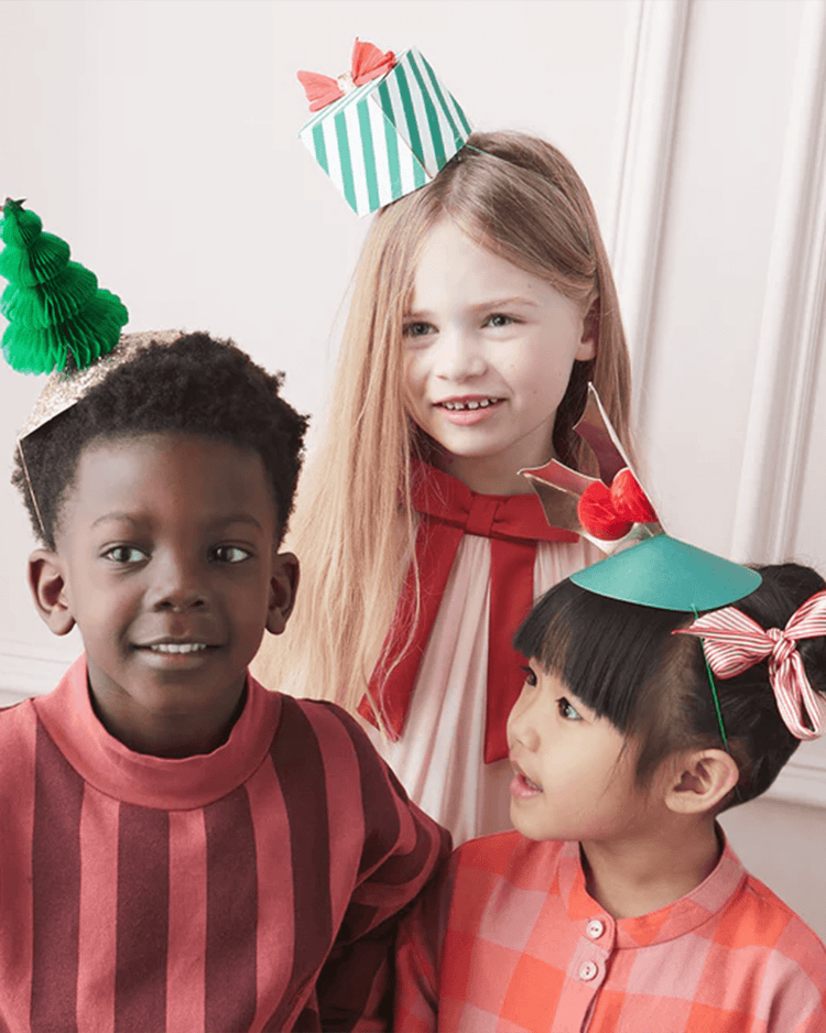 Little meri meri paper+party mixed christmas party hats