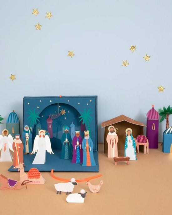 Little meri meri room nativity papercraft advent calander