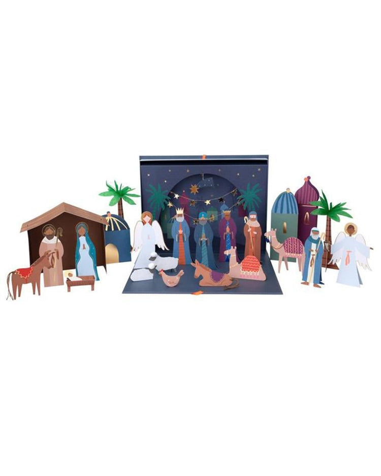 Little meri meri room nativity papercraft advent calander